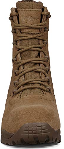 Belleville Guardian TR536 CT 8" Combat Boot - Hot Weather, Lightweigh, Composite Toe Tactical Boot for Men - Coyote Brown Leather & Nylon - 100% Rubber Outsole4