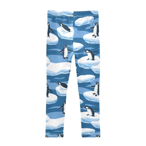 Penguin Lovely Animal and Icebergs Girls Casual Leggings for Kids Printed Long Pant Bottoms Stretch and Soft2