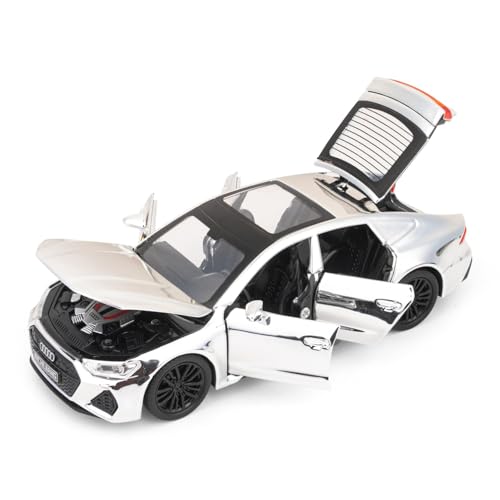 Image of Mashes Audi RS7 Diecast Metal Car Toy 1:32 Scale with Openable Doors, Bonnet & Trunk, Pull Back Action, Light & Sound, Detailed Luxury Sports Car Model for Kids & Collectors, Gift Toy Car [Multicolor]