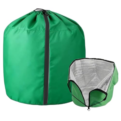 冬用巾着植物カバー - 植物保護カバーバッグ 通気性断熱バッグ |フロスト布ブランケット果樹鉢植え野菜花木低木庭用