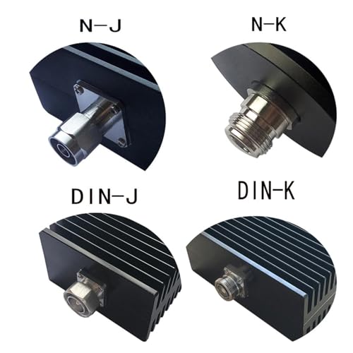 EVPZPLKMGT 300 Watt 50 Ohm Dummy Load, DC-3GHz 4GHz, RF Load Termination with DIN Type Male Female Connector for Radio(4Ghz DIN Male)