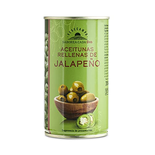 DIA VEGECAMPO aceitunas rellenas de jalapeño lata 150 gr