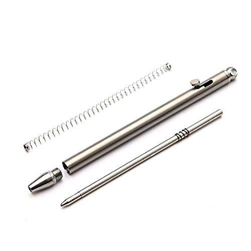 Liulingwsh Mini Titanium Pen, Portable Edc Gadget Outdoor Equipment Personality Creative Signature Pen Mini Edc Pen Outdoor Tool #TOP4