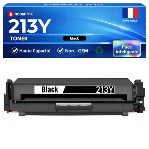 Toner W2130Y HT213Y noir très haute capacité avec puce pour imprimantes HP Color LaserJet Enterprise