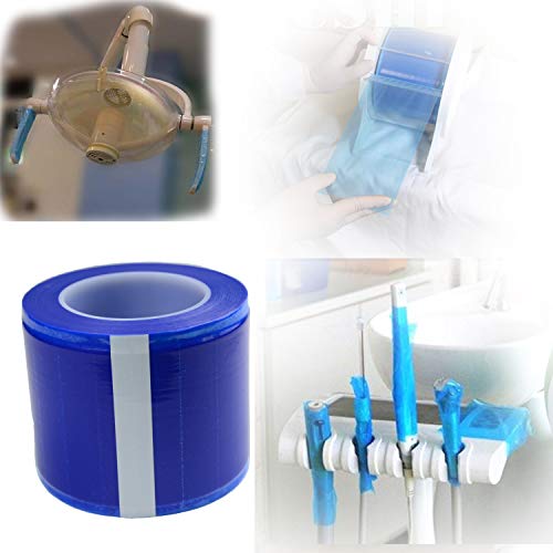 Aebderp 1200 Sheets Disposable Barrier Film Dental Tape Protective Pe Film Barrier Tape Dental Bibs For Protect Surfaces Keep Cleaning,Microblading(Blue) #TOP3
