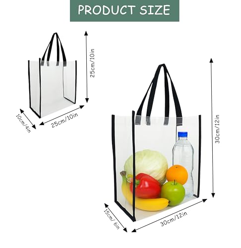 Set of 5 Jelly Shoulder Bags - 4 Large 12 x 6 in and 1 Medium 4 x 10 in, Stylish Transparent Handbags for Travel, Beach, Work, and Sports Events, Durable and Versatile2