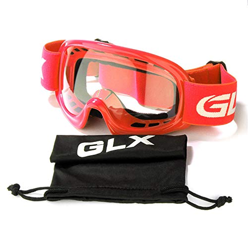Glx Yh15 Anti-Fog Impact-Resistant Kids Youth Atv Off-Road Dirt Bike Motocross Goggles For Boys & Girls (Red, One_Size) #TOP4
