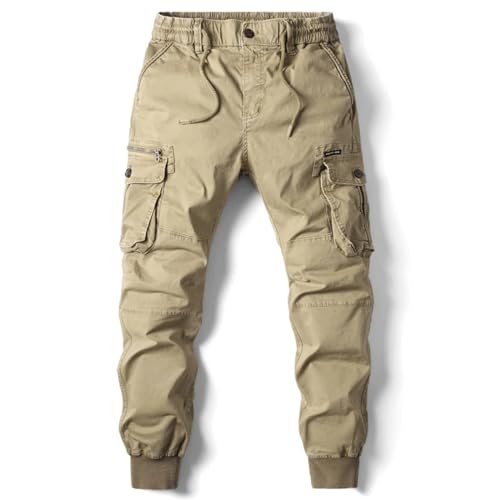 Spring Summer Cargo Pants for Men Jogging Casual Pants Cotton Full Length Mens Streetwear Work Trousers Plus Size4