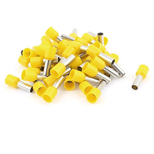 50 conectores ferrule para cable 10mm² Aexit amarillo miniatura 1