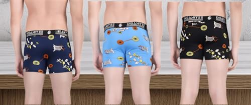 Image of Men's Nylon Stretch Printed Trunk | Ultra-Soft, Breathable Innerwear for Men | Stylish & Supportive Fit