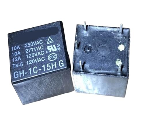 Relais 5 broches GH-1C-15HG 15V-12A pour circuit imprimé