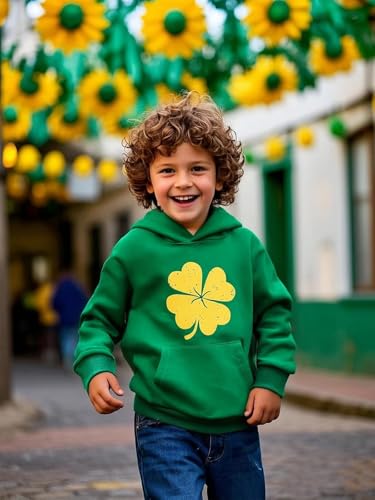 COSLAND Boys Hoodies Solid and Holiday Sweatshirt Kids Cotton Long Sleeve Hooded, X-Small-Large2