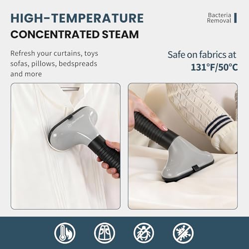 Image of NEWBULIG Garment Steamer for Clothes Standing, 1500W Efficient Clothes Steamer Standing with Wheels, Professional 58OZ Water Tank for Continuous Steaming, Fast Heating Wrinkle Remover