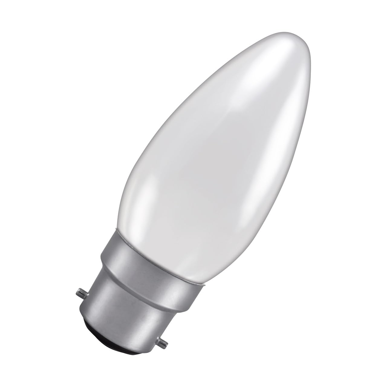 Crompton Lamps 40W 35mm Candle BC-B22d Dimmable 2800K Warm White Opal 360lm BC Bayonet B22 Incandescent Traditional Light Bulb