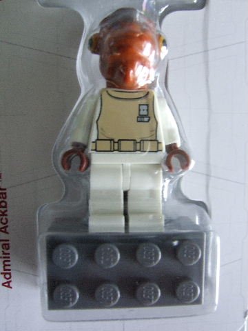4585394 Star Wars - Statuette C-3PO, Principessa Leia e Ammiraglio Ackbar - Lego - Immagine 3