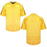 mesospero maglia da calcio vuota da uomo, maglia in poliestere a tinta unita, maglia da calcio pullover abbigliamento sportivo s-3xl nero bianco grigio, #bianco giallo, xl