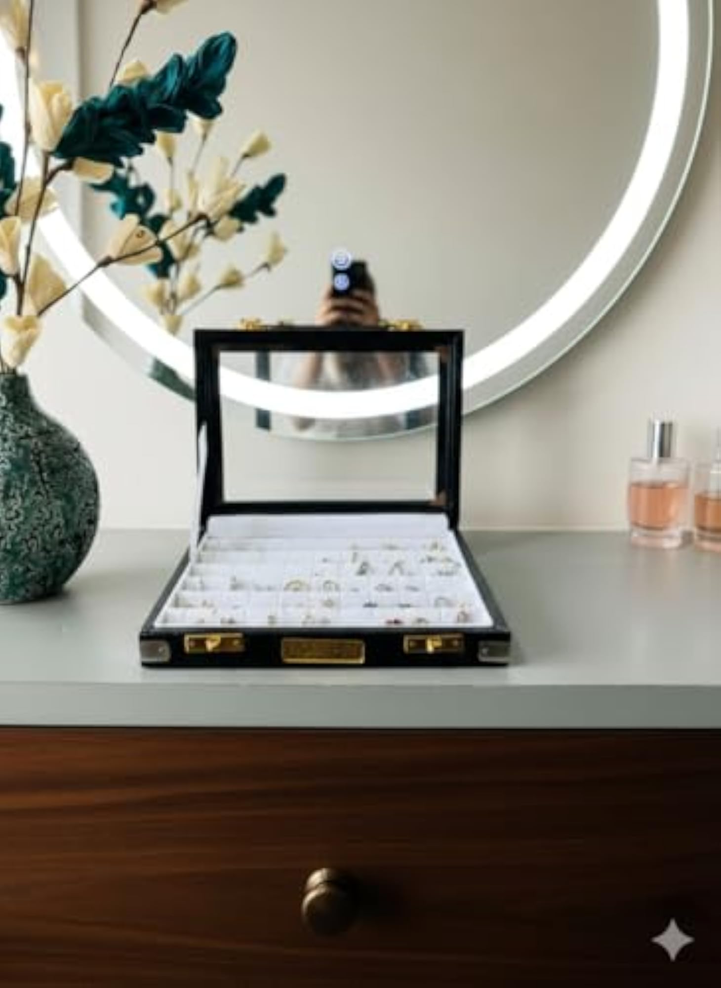 60 Nosepin Box, Multiple Velvet Jewelry Storage Box