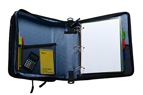 Image of Case-it Universal 2-Inch 3-Ring Zipper Binder, Holds 13 Inch Laptop, Neon Green (LT-007-NeoGrn)