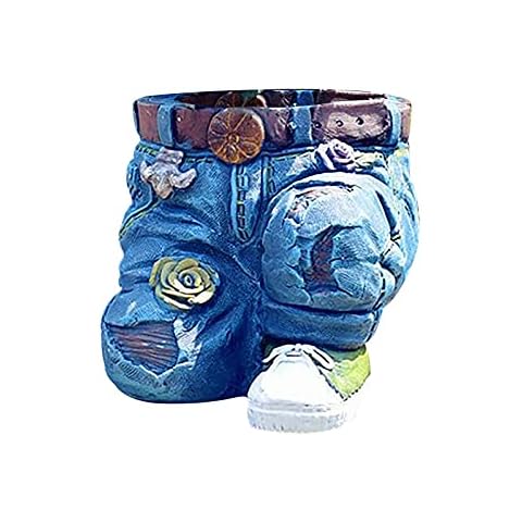 Boutiquesi Denim Pants Flower Pot Cover