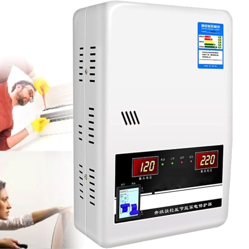 MLYYYDSS Stabilisateur de Tension, 6800VA/15000VA/20000VA Régulateur de Tension Mural monophasé pour Usage Domestique Stabilisateur d'alimentation pour appareils ménagers 6800VA