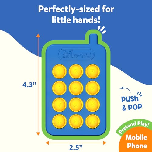 Image of Skillmatics Push & Pop for Kids - Sensory & Fidget Toy, Pretend Play, Food-Grade Silicone, Waterproof, Travel Toy, Child-Safe, Fine Motor Skills, Gifts for Infants 9-24 Months, Multicolor