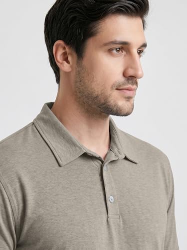 Camiseta polo para hombre ODODOS de rendimiento odSTRATUM Tech, manga corta, tejido ultrablando con tecnología de absorción de humedad y protección UPF 50+ miniatura 3