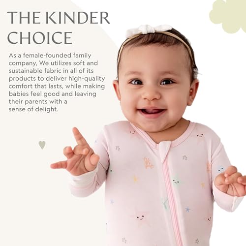 Image of Bamboo Little Soft Baby Footie Pajamas, Baby Clothes, Newborn Sleepers, 95% Viscose and 5% Spandex, 0-24 Months