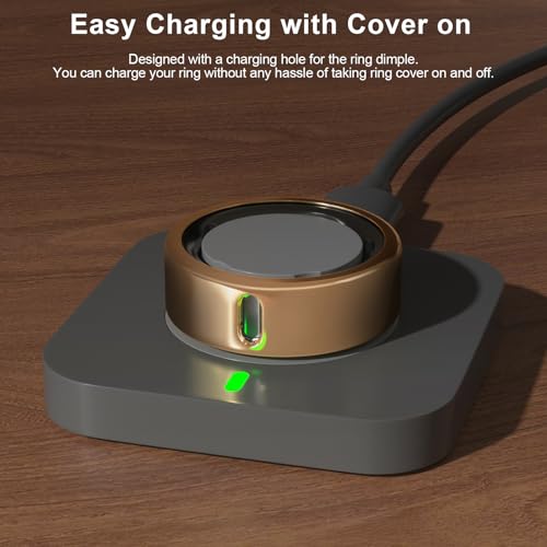 Funda compatible con Oura Ring Gen 4 que permite cargar sin quitar el protector de silicona 3
