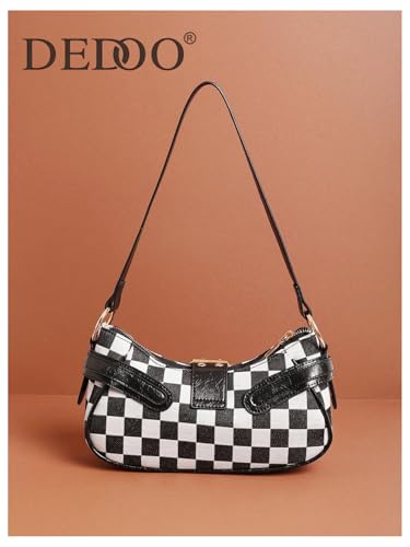 Image of GORGLITTER Women's Y2k Shoulder Bag Buckle Western Vintage Hobo Pu Leather Handbags with Coin Purse
