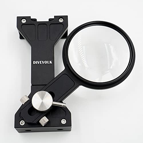 DIVEVOLK Erweiterungsklemme für Unterwassergehäuse SeaTouch 4 inklusive Micro Lens + Umwandlungsring Cover