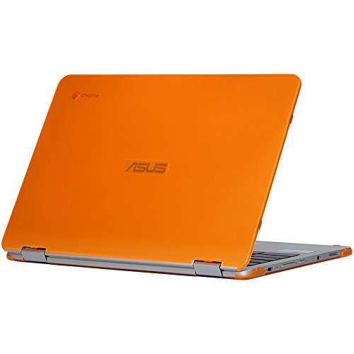 mCover iPearl Hard Shell Case for 12.5-inch ASUS Chromebook Flip C302CA Series Laptop - Orange