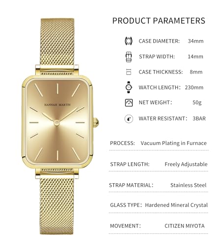 Elegant Waterproof Gold Watch for Women - Luxury Stainless Steel Analog Quartz Timepiece with Diamond Accents - Image 4