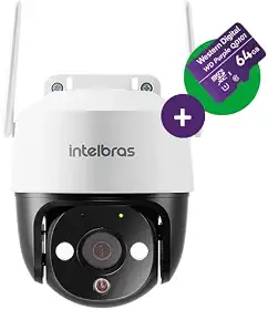 Câmera Inteligente iM7 + 3MP de Resolução com Cartão MicroSD 64GB Branca Intelbras