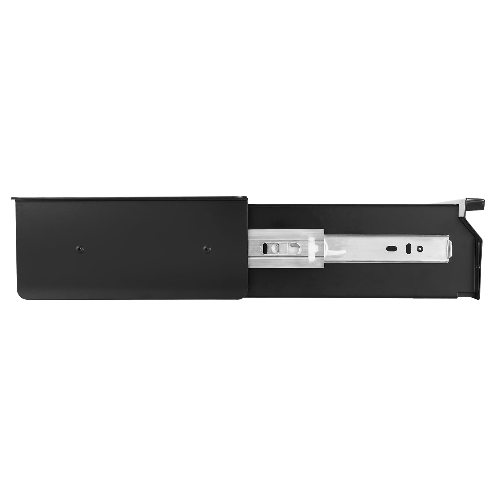 VEVOR Cassetto Estraibile Sotto Scrivania 740 x 235 x 107 mm Organizzatore Nascosto per Riporre Oggetti sulla Scrivania, Cassetto Portapenne Sotto Tavolo per Postazioni di Lavoro da Ufficio, Nero