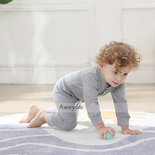 Aweyoo Newborn Unisex Baby Winter Clothes Set Baby Girl Boy Clothes Solid Long Sleeve Romper Bodysuit Tops Pants 2Pcs #TOP1