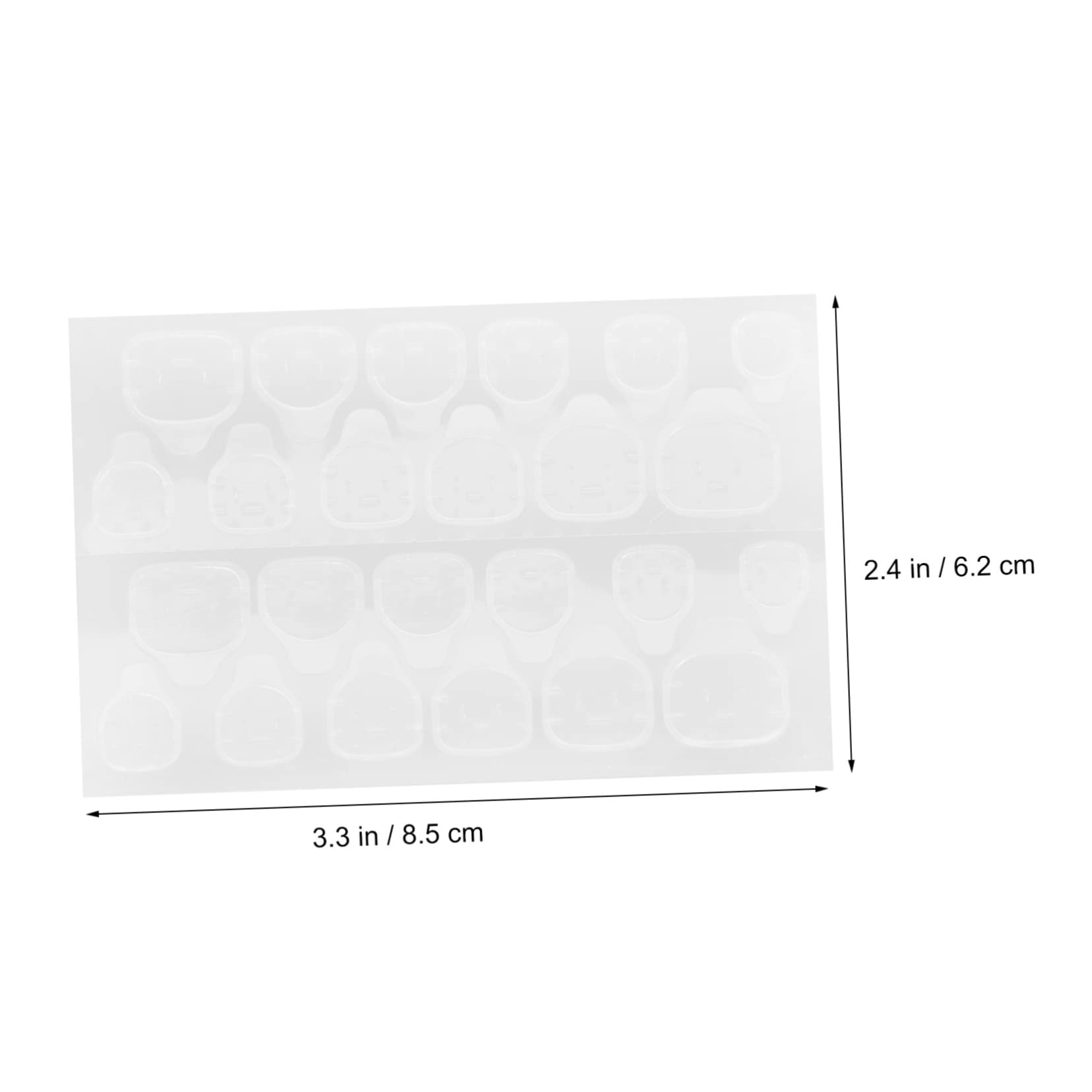 IWOWHERO Gel Nail Stickers 15 Sheets Nail Glue Stickers Brush-on Nail Glue Adhesive Nail Glues Portable Nail Art Kit