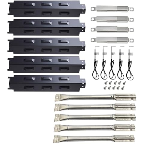 Votenli P9853A (5-Pack) Repair kit Parts (14 5/8" Heat Plate) for Charbroil 463230515, 463230514, 463230513, 463230512, 463230511, 463230510, 463226514,463239915, 463235513, 463234513, 463234512 Cover