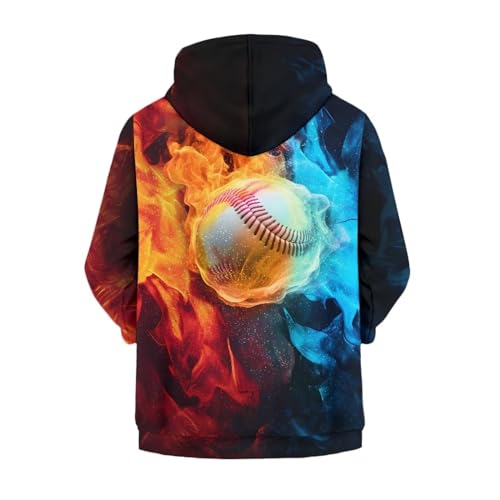 Boys Girls Hoodies Zipper Sweatshirt Long Sleeve Hoodie Sweatshirt with Pockets Pullover Tops Age 6-142