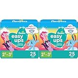 Pampers Easy Ups Girls & Boys Potty Training Pants - Size 2T-3T, 25 Count, My Little Pony Training Underwear (Pack of 2)