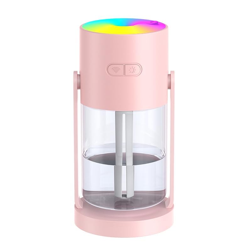 Portable Star Projector Humidifier, 360° Rotating USB Cool Mist Mini Humidifier with RGB LED Night Light, 2 Spray Modes, Ultra-Quiet Air Moisturizer for Bedroom, Office, Baby Room & Car-image-23
