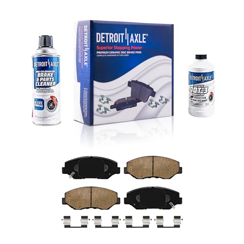 Image of Detroit Axle - Front Brake Pads for 03-10 Honda Accord [Models with 11.10'' inch Front Rotor], Ceramic Brake Pads 2003 2004 2005 2006 2007 2008 2009 2010 Replacement
