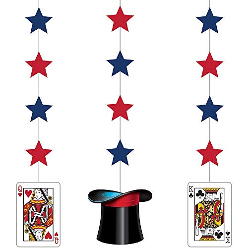 Creative Converting Magic Party Hanging Cutout Decorations x 3