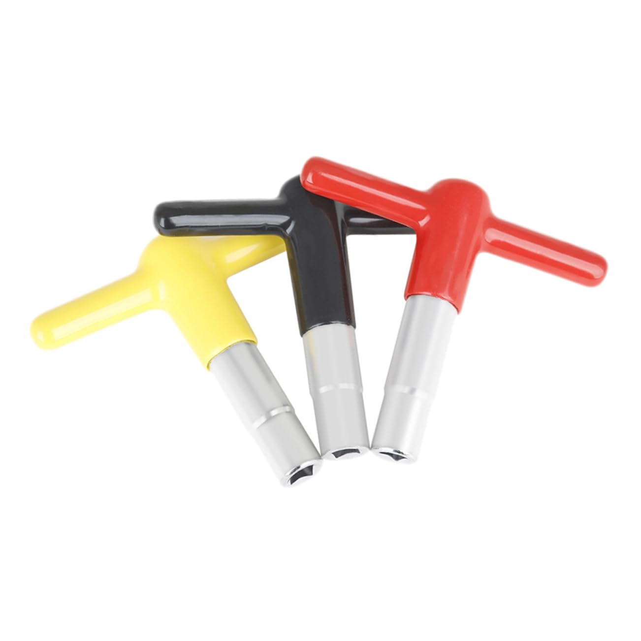 OFFSCH Drum Tuner Key Tool Set 3 Universal Drum Wrenches Non-slip Silicone Handles for Easy Tuning