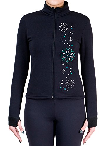 NY2 SPORTSWEAR Figure Skating Polartec Polar Fleece Jacket with Spangles JS107 - Child Sizes - (Child Small)