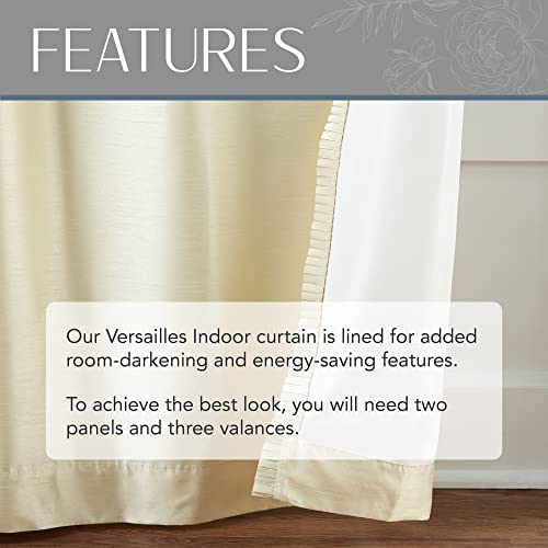 Elrene Home Fashions Versailles Faux-Silk Room-Darkening Curtain Panel, Blackout Curtain with Rod Pocket - Image 3