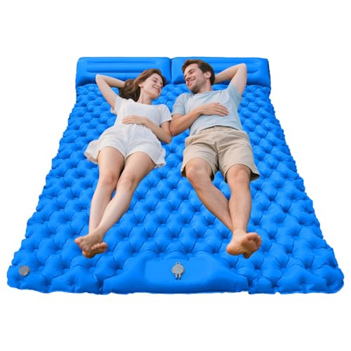 Generisch Esterilla para dormir de camping, cama de aire con cojín integrado para actividades al aire libre, equipo portátil para camping, senderismo y senderismo