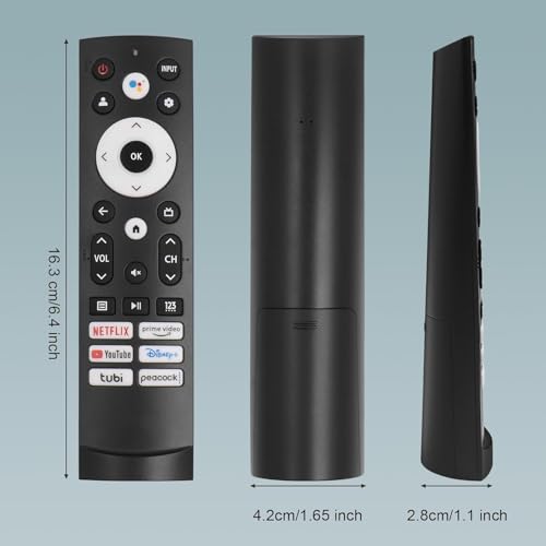 Image of ERF3M90H IR Replaced Remote Control Fit for Hisense Google /Android TV 50A6H 55A6H 65A6H 75A6H 50U6H 55U6H 65U6H 65U8H 75U8H 43A6H 43A68H 55U7K (No Voice Function)