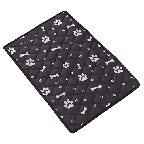 BESPORTBLE Tappeto Per Auto Traspirante Per Animali Domestici Coprisedile Per Cani Resistente e Facile Da Pulire Design Pratico Con Stampa Zampa Nera