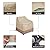 ProHome Direct Patio Chair Cover, Heavy Duty Waterproof Outdoor Deep Seat Cover, All Weather Protect Lawn Patio Furniture Cover, 2 Pack, Medium-38inch, Beige & Brown