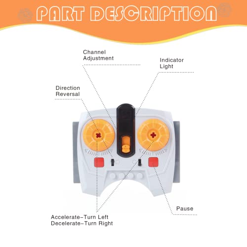 Helcdrx LMS-01 16 Pcs Technology Power Function Motor Set Remote Control Motor Kit Compatible thumb #1
